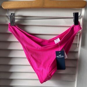 Hollister Hot Pink Ribbed Bikini Bottom